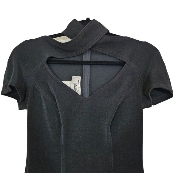 Vintage Tadashi Black Cutout Bodycon Dress - Picture 4 of 8